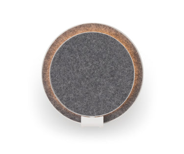 Koncept Gravy Wall Sconce Matte White Body Oxford Felt Plates Plug-In