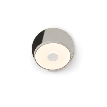 Koncept Gravy Wall Sconce Silver Body Chrome Plates Hardwire