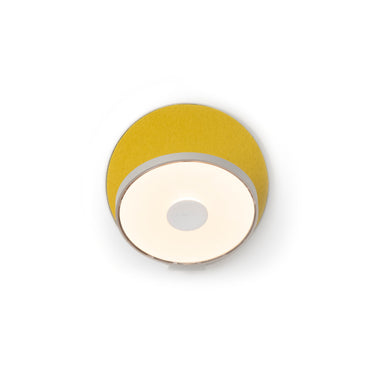 Koncept Gravy Wall Sconce Silver Body Honeydew Felt Plates Hardwire