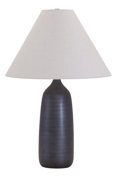 House of Troy Scatchard 25" Stoneware Table Lamps in Black Matte