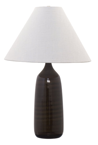 House of Troy Scatchard 25" Stoneware Table Lamps in Brown Gloss
