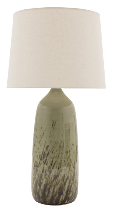 House of Troy Scatchard 31" Stoneware Table Lamps in Decorated Celadon