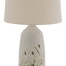 House of Troy Scatchard 31" Stoneware Table Lamps in Decorated White Gloss