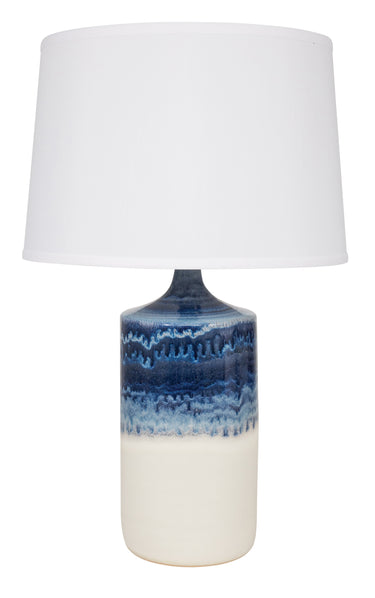 House of Troy Scatchard 26" Stoneware Table Lamps in Decorated White Matte