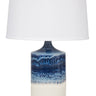 Decorated White Matte Scatchard 26" Stoneware Table Lamp – House of Troy studio photo