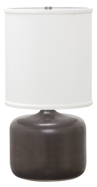 House of Troy Scatchard 19.5" Stoneware Table Lamps in Black Matte
