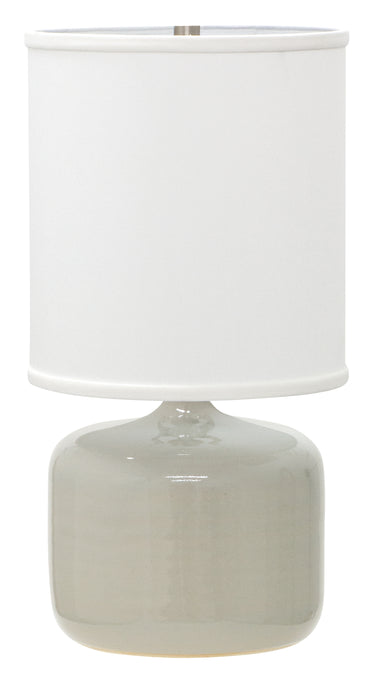 House of Troy Scatchard 19.5" Stoneware Table Lamps in Gray Gloss
