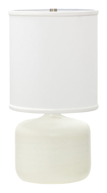 House of Troy Scatchard 19.5" Stoneware Table Lamps in White Matte