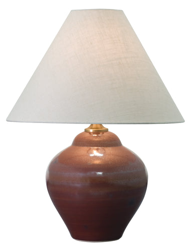 House of Troy Scatchard 21.5" Stoneware Table Lamps in Iron Red