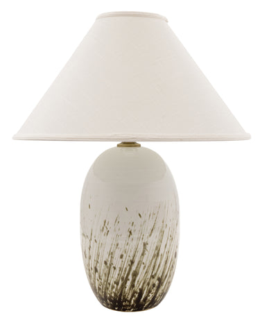 House of Troy Scatchard 28.5" Stoneware Table Lamps in Decorated White Gloss