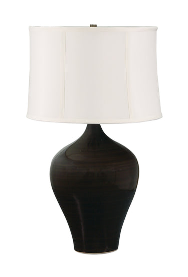 House of Troy Scatchard 25" Stoneware Table Lamps in Brown Gloss