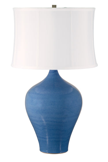 House of Troy Scatchard 25" Stoneware Table Lamps in Cornflower Blue