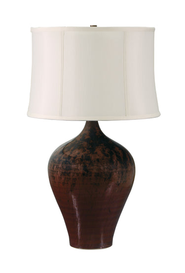 House of Troy Scatchard 25" Stoneware Table Lamps in Decorated Red