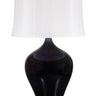 House of Troy Scatchard 25" Stoneware Table Lamps in Eggplant
