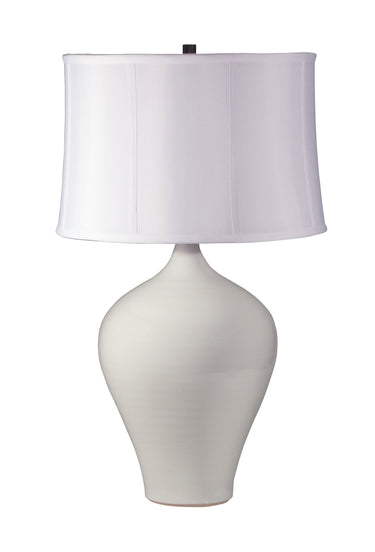 House of Troy Scatchard 25" Stoneware Table Lamps in White Gloss