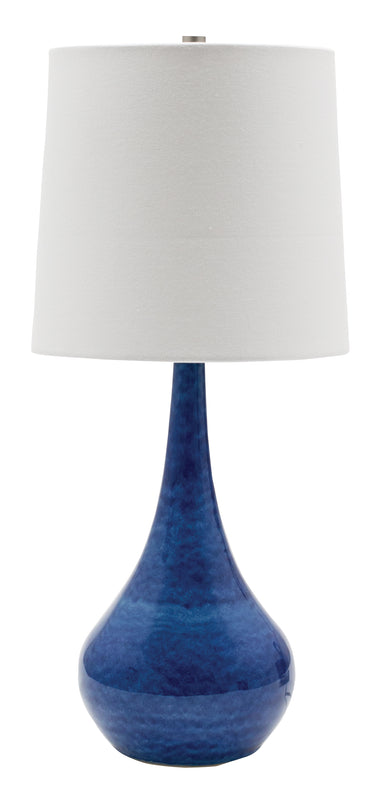 House of Troy Scatchard 22.5" Stoneware Table Lamps in Blue Gloss