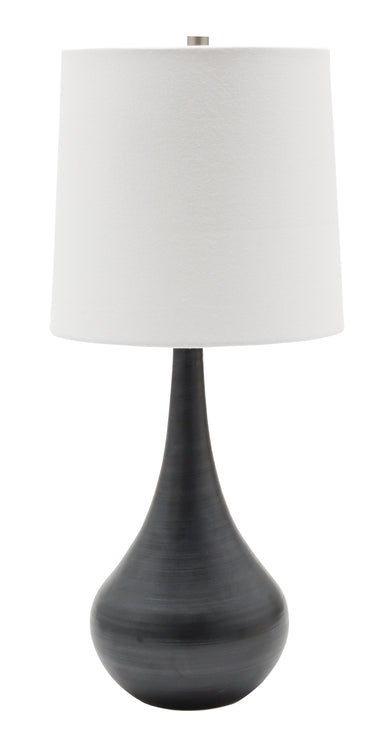 House of Troy Scatchard 22.5" Stoneware Table Lamps in Black Matte