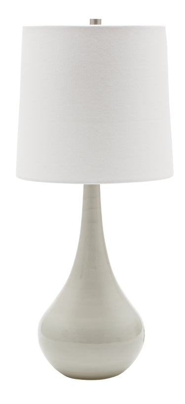 House of Troy Scatchard 22.5" Stoneware Table Lamps in Gray Gloss