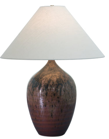 House of Troy Scatchard 27" Stoneware Table Lamps in Decorated Red