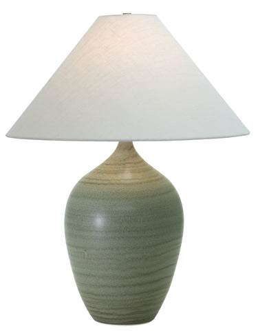 House of Troy Scatchard 27" Stoneware Table Lamps in Green Matte
