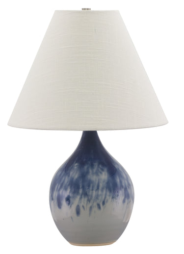 House of Troy Scatchard 19" Stoneware Accent Lamp in Decorated Gray
