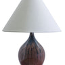 House of Troy Scatchard 19" Stoneware Accent Lamp in Decorated Red