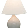 House of Troy Scatchard 19" Stoneware Accent Lamp in Gray Gloss