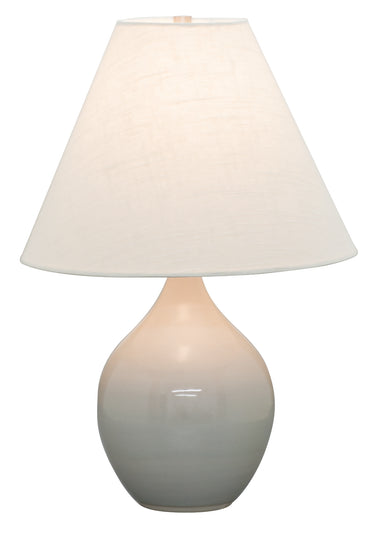 House of Troy Scatchard 19" Stoneware Accent Lamp in Gray Gloss