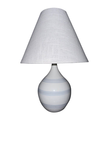 House of Troy Scatchard 19" Stoneware Accent Lamp in Gray Sky