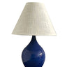 House of Troy Scatchard 19" Stoneware Accent Lamp in Imperial Blue