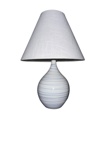 House of Troy Scatchard 19" Stoneware Accent Lamp in Pearl Blue