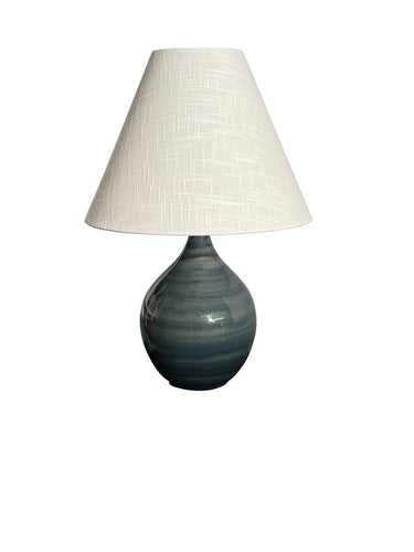 House of Troy Scatchard 19" Stoneware Accent Lamp in Slate