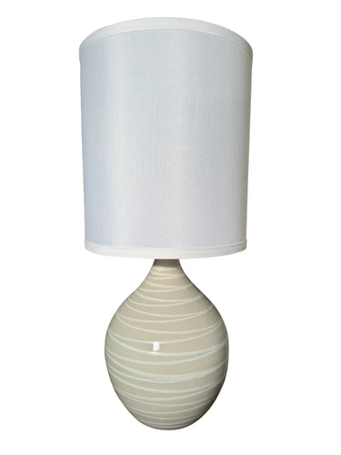 House of Troy Scatchard 20.5" Stoneware Table Lamps in Natural Spiral