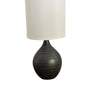 House of Troy Scatchard 20.5" Stoneware Table Lamps in Scored Black Matte