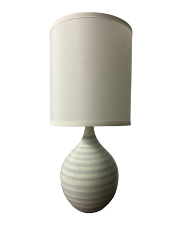 House of Troy Scatchard 20.5" Stoneware Table Lamps in Sapphire Ring