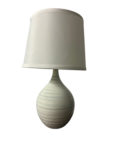 House of Troy Scatchard 18.5" Stoneware Table Lamps in Pearl Blue