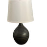 House of Troy Scatchard 18.5" Stoneware Table Lamps in Scored Black Matte