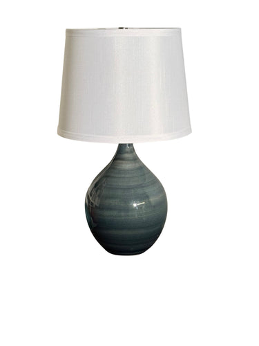 House of Troy Scatchard 18.5" Stoneware Table Lamps in Slate