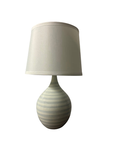 House of Troy Scatchard 18.5" Stoneware Table Lamps in Sapphire Ring