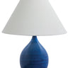 House of Troy Scatchard 22.5" Stoneware Table Lamps in Blue Gloss