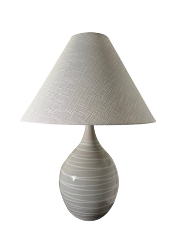 House of Troy Scatchard 22.5" Stoneware Table Lamps in Natural Spiral