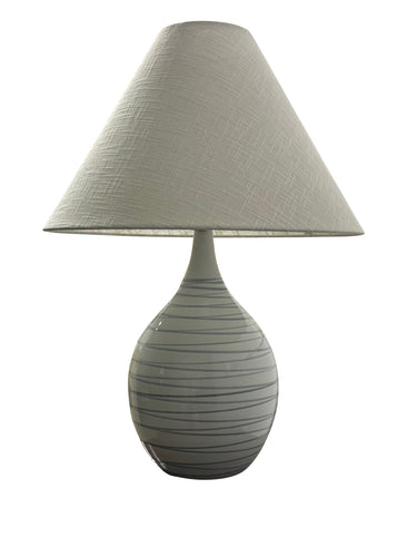House of Troy Scatchard 22.5" Stoneware Table Lamps in Pearl Blue