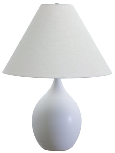House of Troy Scatchard 22.5" Stoneware Table Lamps in White Matte