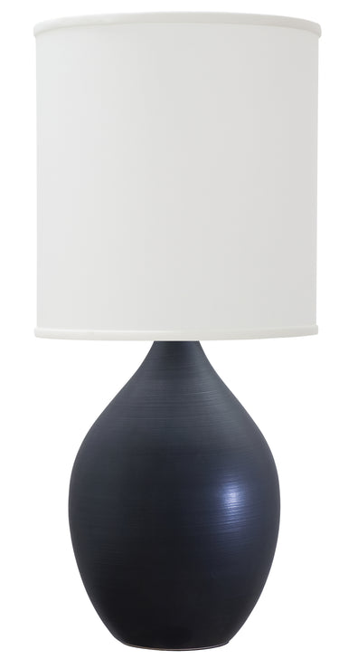 House of Troy Scatchard 24" Stoneware Table Lamps in Black Matte