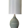 House of Troy Scatchard 24" Stoneware Table Lamps in Emerald Wave