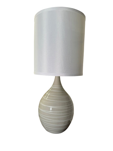House of Troy Scatchard 24" Stoneware Table Lamps in Natural Spiral