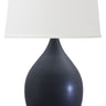 House of Troy Scatchard 21" Stoneware Table Lamps in Black Matte