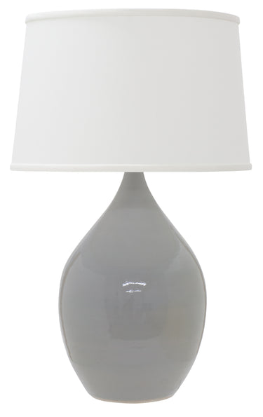 House of Troy Scatchard 21" Stoneware Table Lamps in Gray Gloss