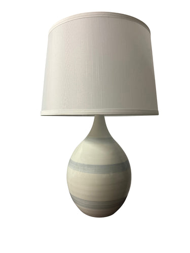 House of Troy Scatchard 21" Stoneware Table Lamps in Gray Sky