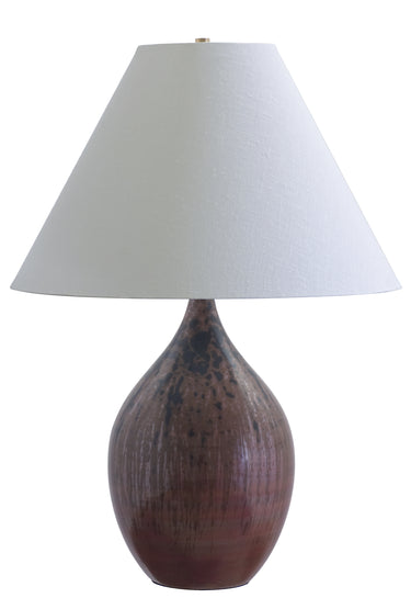 House of Troy Scatchard 28" Stoneware Table Lamps in Decorated Red